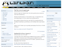 Tablet Screenshot of linuxin.dk